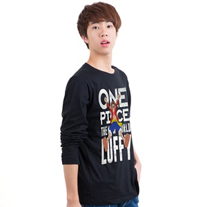 DOP-226L-BK-S เสื้อแขนยาววันพีซ ลาย Luffy สีดำ DOP-226L-BK-S เสื้อแขนยาววันพีซ ลาย Luffy สีดำ