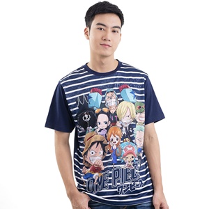 DOP-794-L เสื้อยืดสกรีนเต็มตัว ลายกลุ่มหมวกฟาง DOP-794-L เสื้อยืดสกรีนเต็มตัว ลายกลุ่มหมวกฟาง