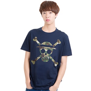 DOP-903-NV-XL Tees OP Military Icon Luffy กรม DOP-903-NV-XL Tees OP Military Icon Luffy กรม