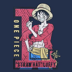 DOP-859-NV-M เสื้อยืดวันพีซ ลาย Luffy สีกรม 0 DOP-859-NV-M เสื้อยืดวันพีซ ลาย Luffy สีกรม 0