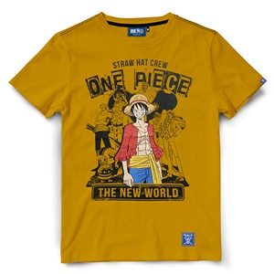 DOP-901-YE-S เสื้อยืดวันพีซ ลาย The new world สีเหลือง 0 DOP-901-YE-S เสื้อยืดวันพีซ ลาย The new world สีเหลือง 0