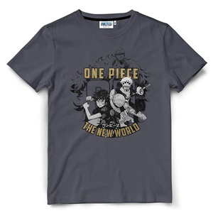 DOP-972-GY-XL เสื้อยืดวันพีซ ลาย The new world สีเทา DOP-972-GY-XL เสื้อยืดวันพีซ ลาย The new world สีเทา
