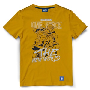 DOP-974-YE-S เสื้อยืดวันพีซ ลาย The new world สีเหลือง DOP-974-YE-S เสื้อยืดวันพีซ ลาย The new world สีเหลือง