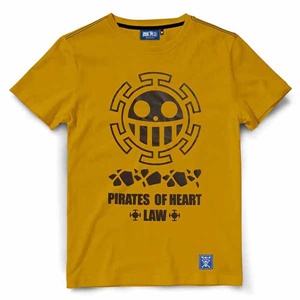 DOP-970-YE-S เสื้อยืดวันพีซ ลาย LAW สีเหลือง DOP-970-YE-S เสื้อยืดวันพีซ ลาย LAW สีเหลือง