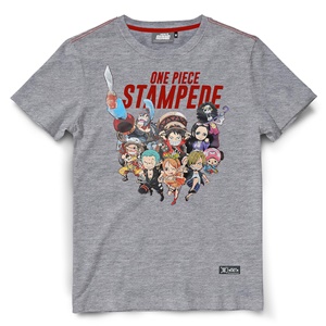 DOP-1120-GY-XL เสื้อยืดวันพีซ ลาย Stampede SHC สีเทา DOP-1120-GY-XL เสื้อยืดวันพีซ ลาย Stampede SHC สีเทา