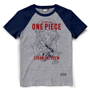 DOP-1122-GY-L เสื้อยืดวันพีซ ลาย Stampede Luffy สีเทา DOP-1122-GY-L เสื้อยืดวันพีซ ลาย Stampede Luffy สีเทา