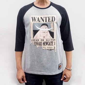 T-Shirt Onepiece : DOP-468-G-XL Wanted Edward สีเทา T-Shirt Onepiece : DOP-468-G-XL Wanted Edward สีเทา