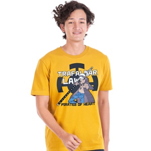 DOP-631-YE-XL เสื้อยืดวันพีซ ลาย Law สีเหลือง DOP-631-YE-XL เสื้อยืดวันพีซ ลาย Law สีเหลือง