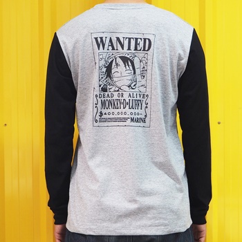 DOP-512-GB-L L-Sleeve OP Wante Luffy สีดำ 0 DOP-512-GB-L L-Sleeve OP Wante Luffy สีดำ 0