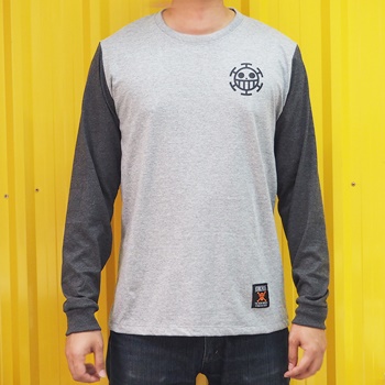 DOP-513-G-XL L-Sleeve OP Wanted Law เทาแขนเทา DOP-513-G-XL L-Sleeve OP Wanted Law เทาแขนเทา