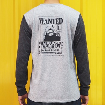 DOP-513-G-XL L-Sleeve OP Wanted Law เทาแขนเทา 0 DOP-513-G-XL L-Sleeve OP Wanted Law เทาแขนเทา 0