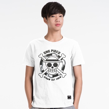 DOP-559-WH-XL T-Shirt Icon Luffy Gray สีขาว DOP-559-WH-XL T-Shirt Icon Luffy Gray สีขาว