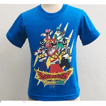PWR-002-BL-12 T-Shirt Kid Power ranger สีน้ำเงิน PWR-002-BL-12 T-Shirt Kid Power ranger สีน้ำเงิน