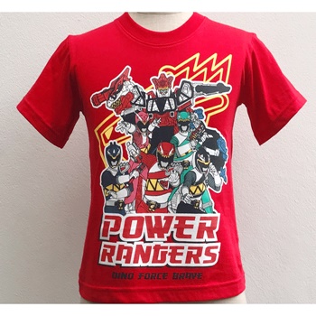 PWR-003-RD-6 T-Shirt Kid Power ranger สีแดง PWR-003-RD-6 T-Shirt Kid Power ranger สีแดง