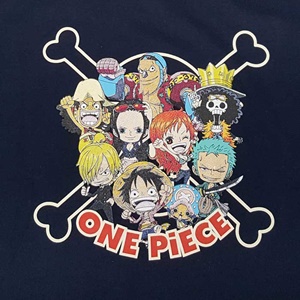 DOP-614-NV-S เสื้อยืดวันพีซ ลาย Straw Hat Crew กรม 1 DOP-614-NV-S เสื้อยืดวันพีซ ลาย Straw Hat Crew กรม 1