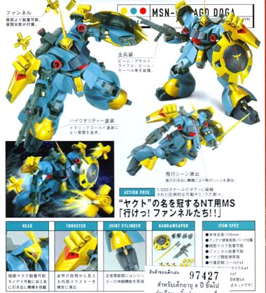 GUNDAM กันดั้ม : 1/200 MSN-03 JAGD DOGA NO.28 0 GUNDAM กันดั้ม : 1/200 MSN-03 JAGD DOGA NO.28 0