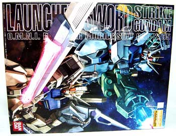 GUNDAM : MG 1/100 LAUNCHER/SWORD STRIKE GUNDAM (O.M.N.I. ENFORCER MOBILE SUIT GAT-X105) 0 GUNDAM : MG 1/100 LAUNCHER/SWORD STRIKE GUNDAM (O.M.N.I. ENFORCER MOBILE SUIT GAT-X105) 0